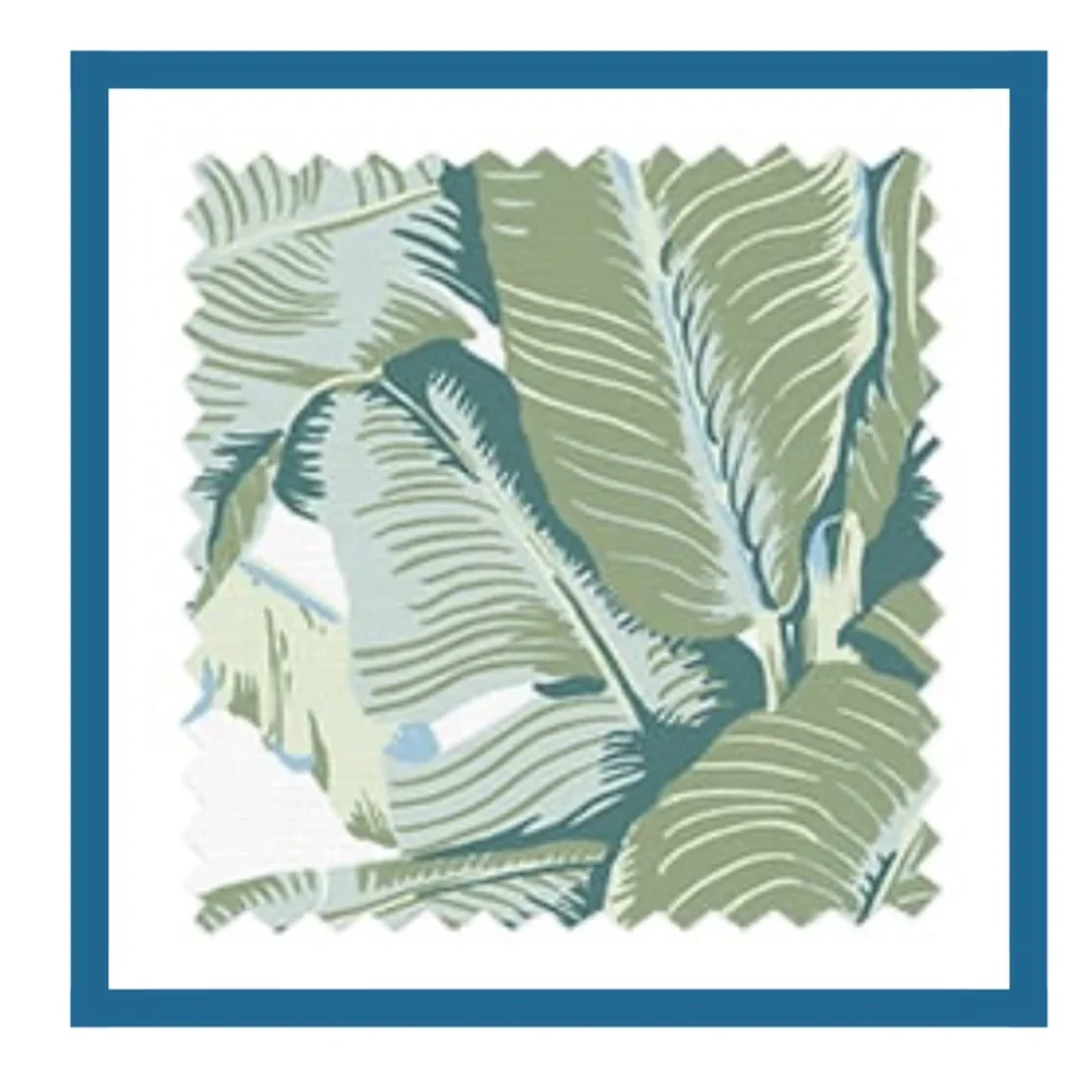 The Inside CB Stockwell Tropical Leaf Print Chair Cover NWT